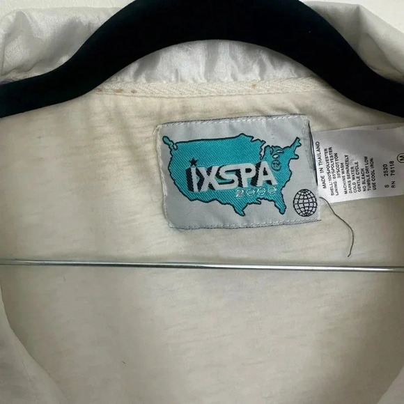 IXSPA 2000 White with Color blocks 80s Windbreaker, Size Medium - Picture 7 of 8